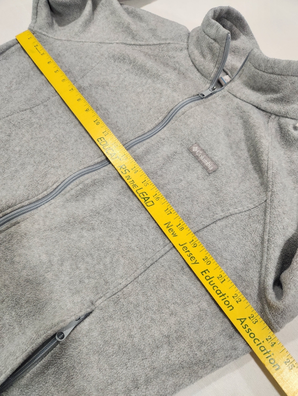 Columbia Women's Gray Full Zip Fleece Jacket XL Long Sleeve Pockets - Picture 4 of 6